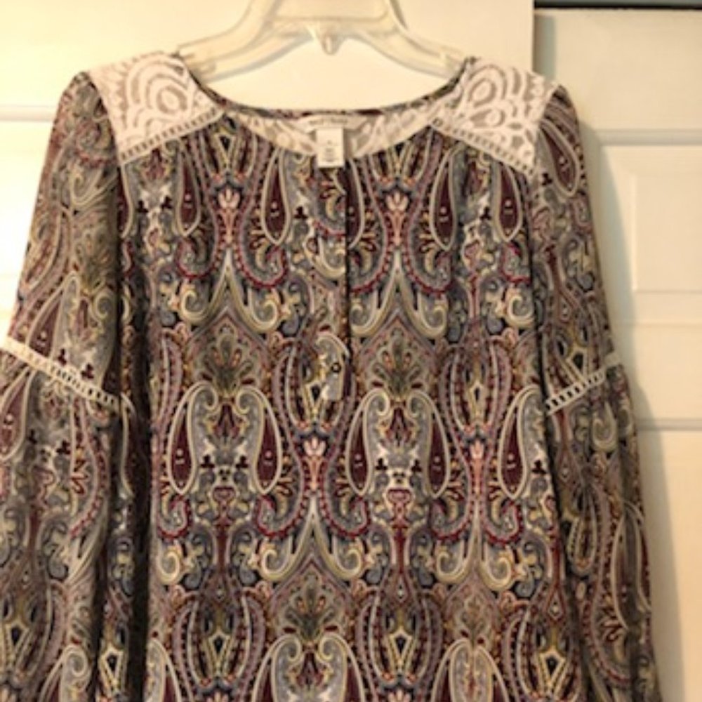 White House Black Market Blouse Size 8